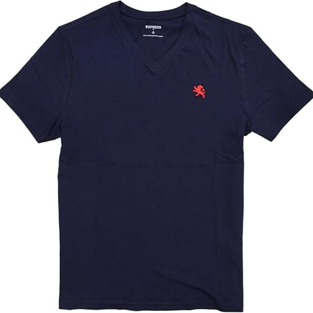 Express Lion V-Neck T-Shirt
